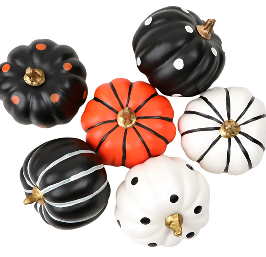 Halloween Pumpkins, Set of 6