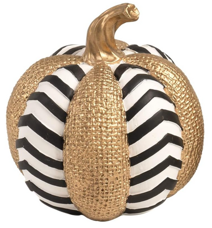 Black, White, and Gold Pumpkins, Various Styles