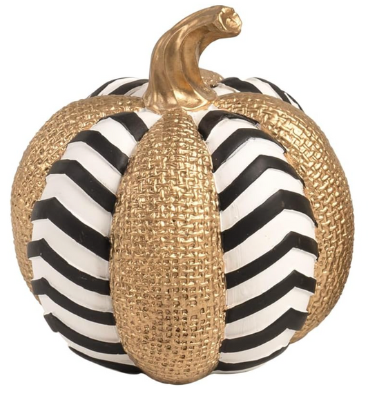 Black, White, and Gold Pumpkins, Various Styles