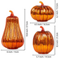 Lighted Orange Mercury Glass Pumpkins, Various Sizes