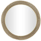 Gold Beaded Modern Wall Mirror