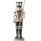 20" Black & White Soldier Nutcracker w/ Staff