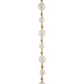70" Gold and Copper Iced Bead Ball Garland