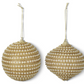 4" Gold and Pearl Beaded Ornament (Various Styles)