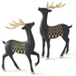 Matte Black Deers w/ Gold Saddle (Various Styles)