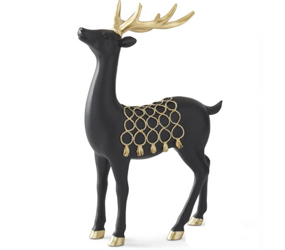 Matte Black Deers w/ Gold Saddle (Various Styles)