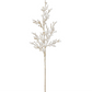33" Resin Pearl Branch w/ Glitter Spray