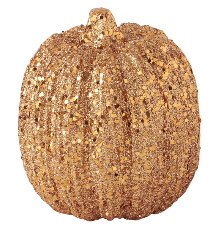 Orange Glitter Pumpkin (Various Sizes)