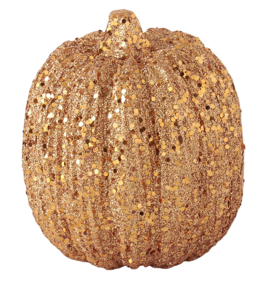 Orange Glitter Pumpkin (Various Sizes)