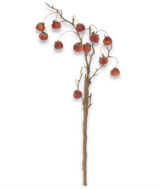 32" Orange Mini Pumpkin Branch