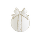 3.75" White Porcelain LED Tabletop Ornament w/Timer