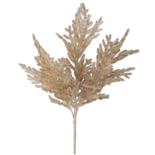 20.5" Gold Glittered Bush