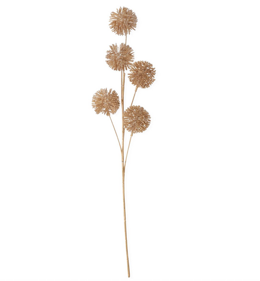 26" Gold Glittered Ball Stem