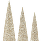Champagne Sequins & Bead Embellished LED Cone Tree (Various Sizes)