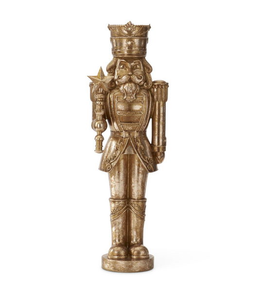 23.25" Gold Nutcracker w/ Star Scepter