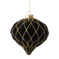 Assorted Black & Gold Velvet Ornaments (3 Styles)