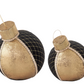 Black Velvet w/ Gold Trim Tabletop Ornaments (Various Sizes)