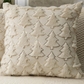 Christmas Tree Pillow, Cream w/ Gold