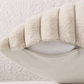 Fluffy Striped Pillow, Apricot