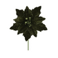 12.5" Embossed Velvet Poinsettia