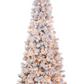 7.5' Halifax Fir Half Tree, Flocked