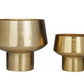 Gold Metal Tapered Planter with Base (Various Sizes)