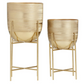 Gold Brushed Dome Planter (Various Sizes)
