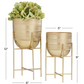Gold Brushed Dome Planter (Various Sizes)