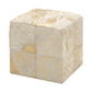 Gold Leather Glam Ottoman