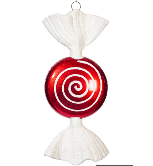7" Red/White Candy Ornament (Various Styles)