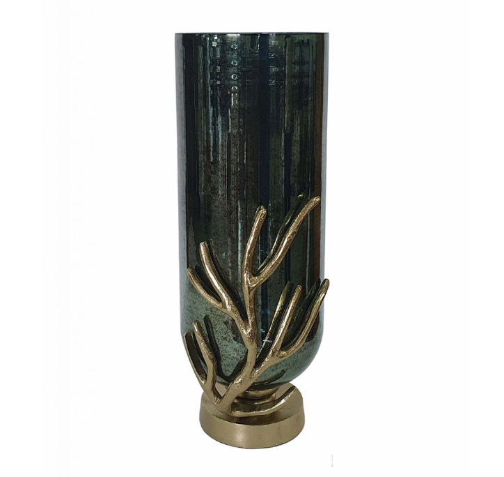 Emerald Green Glass Vase