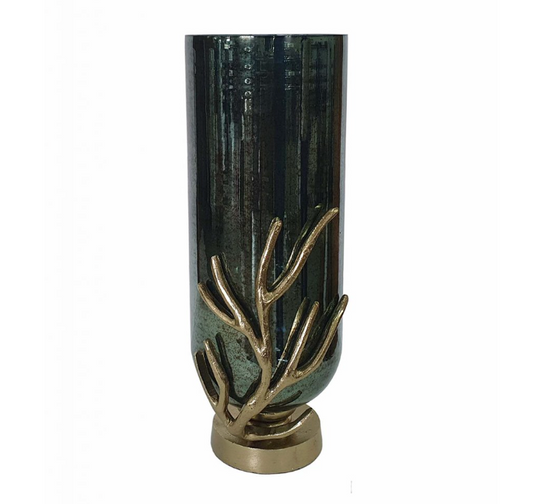 Emerald Green Glass Vase