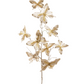 37" Glitter Gold Butterfly Spray