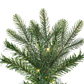 9' Douglas Fir Artificial Slim Christmas Tree, Warm White