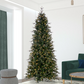 9' Douglas Fir Artificial Slim Christmas Tree, Warm White