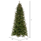 9' Douglas Fir Artificial Slim Christmas Tree, Warm White
