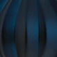 6" Midnight Blue Matte Onion Ornament