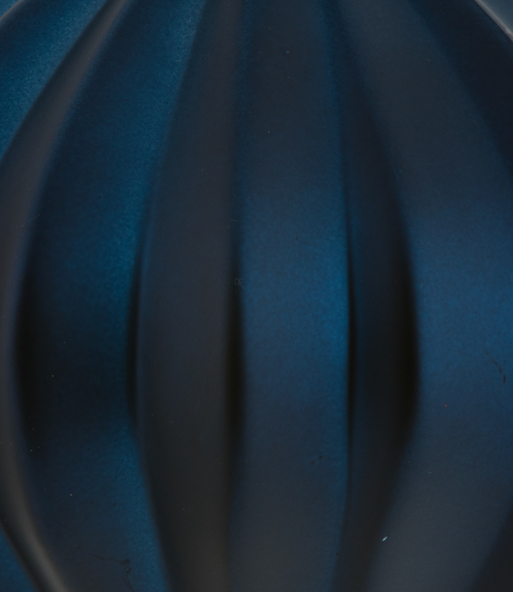 6" Midnight Blue Matte Onion Ornament