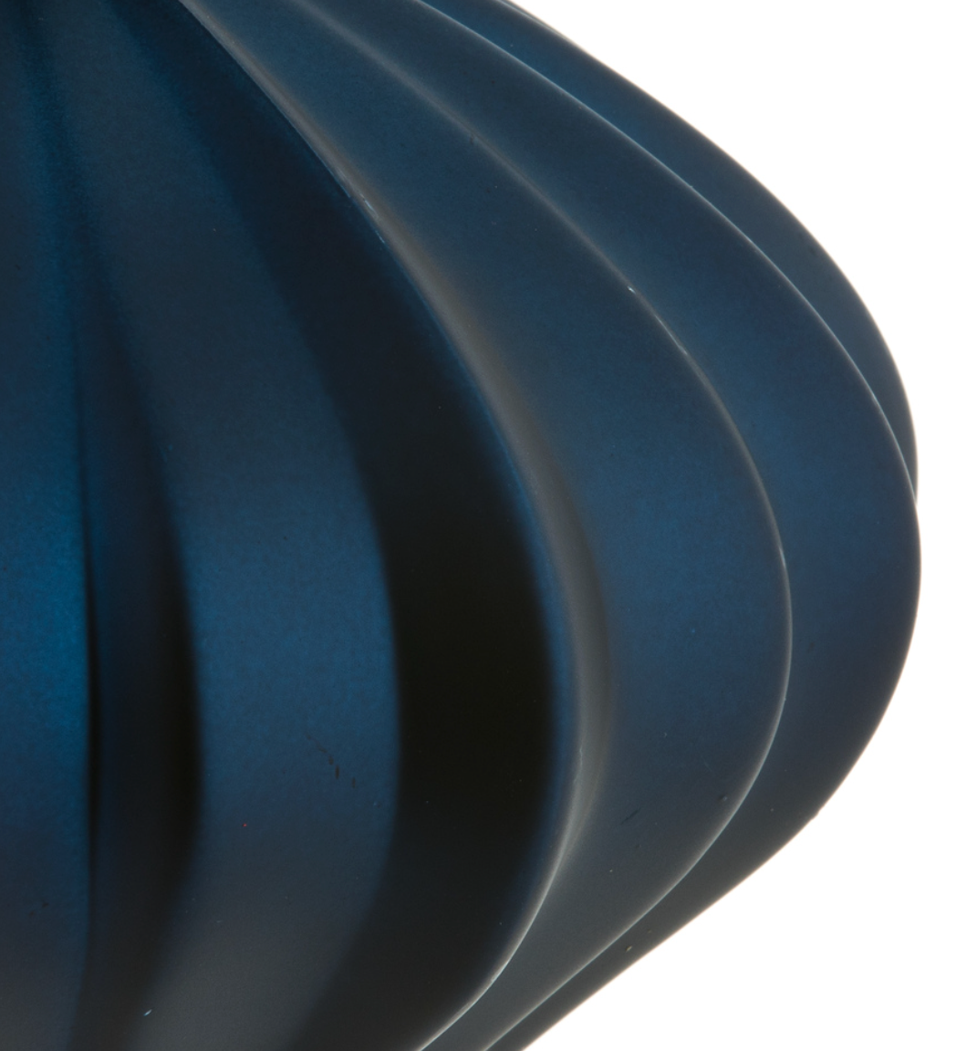 6" Midnight Blue Matte Onion Ornament