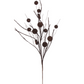 33" Chocolate Ball and Coin Glitter Twig Spray