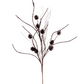 32" Chocolate Mini Pinecone Twig Glitter Spray