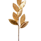 27.5" Gold Metallic Leaf Glitter Spray
