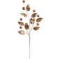 31" Gold Metallic Leaf and Pods Spray