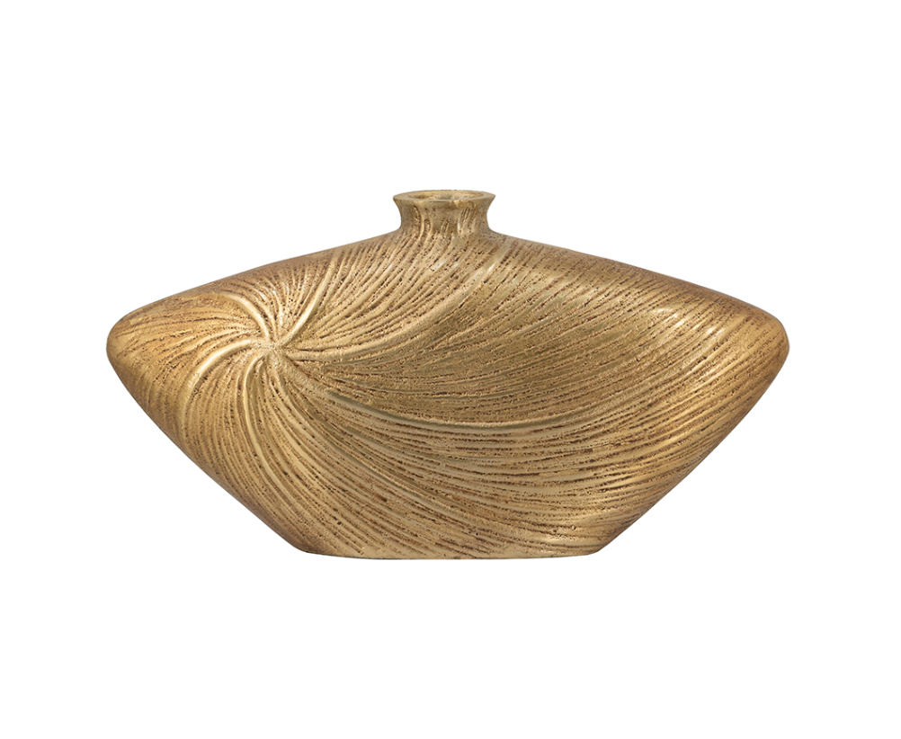Gold Swirl Vase