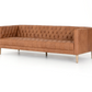 Williams Leather Sofa, Camel