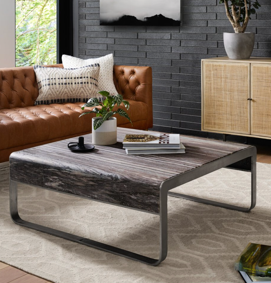 Williams Leather Sofa, Camel