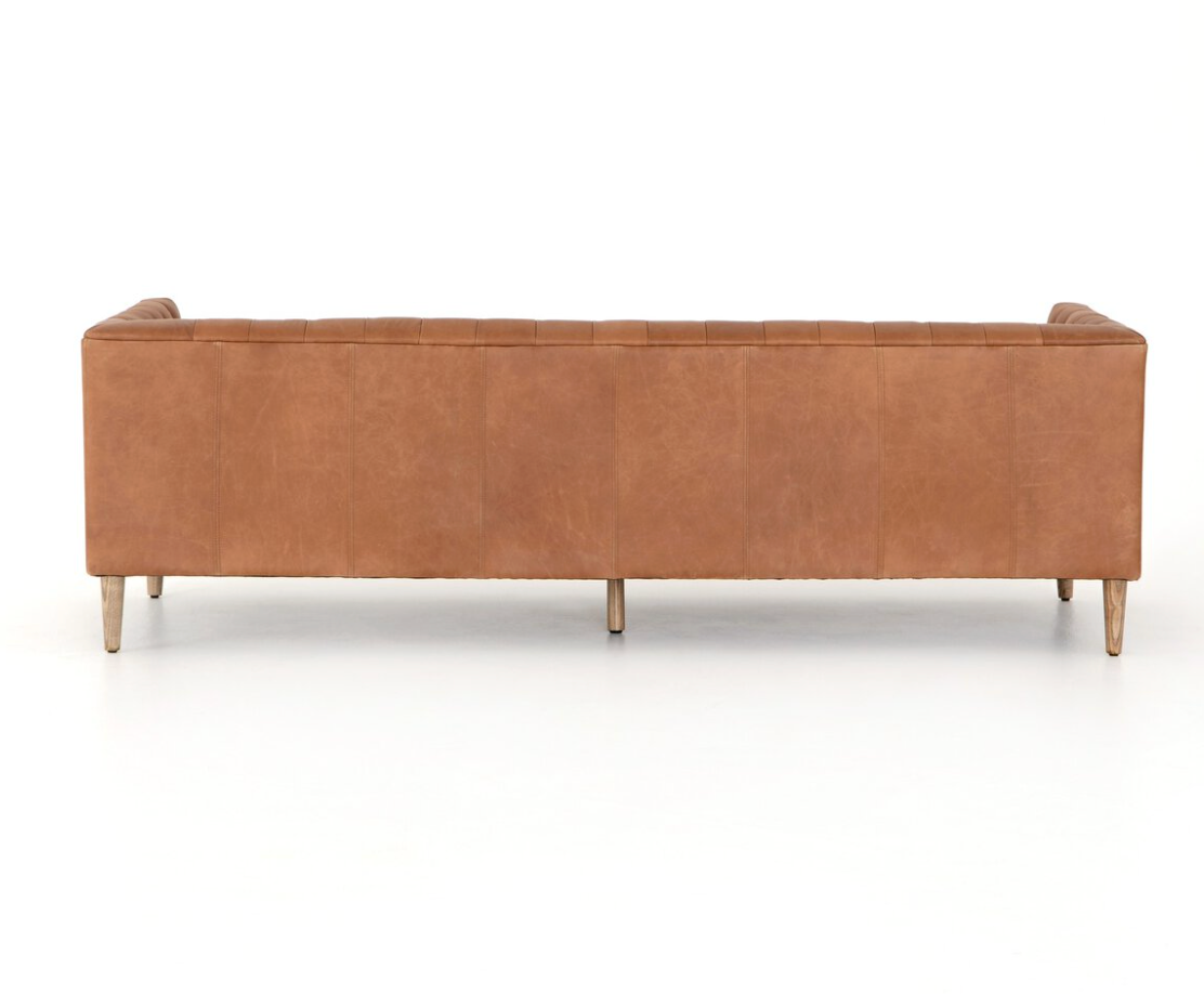 Williams Leather Sofa, Camel