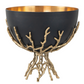 Black and Gold Twig Bowl