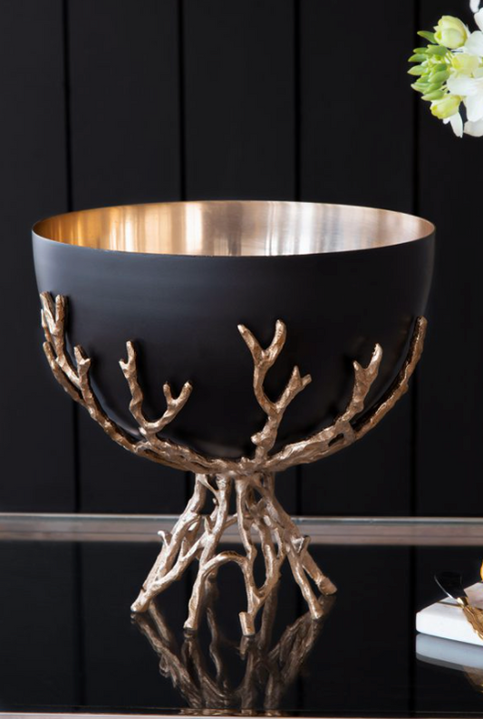 Black and Gold Twig Bowl