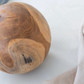 Decorative Teak Balls, Set of 3